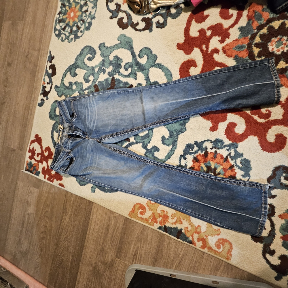 Seven7 Women's Boot Cut Jeans - Blue